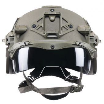 EXFIL Ballistic Ear Covers and EXFIL Ballistic Visor Ranger Green